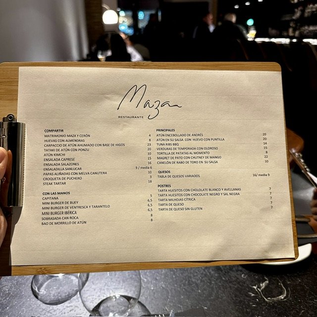 Maza Restaurante en Murcia